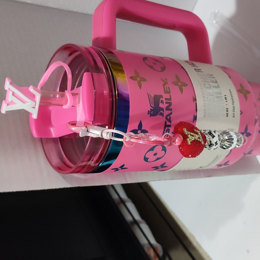 Laser Engraved 40oz Stanley Tumblers NIB (Only Pink  Set Left) - Picture 2 of 6